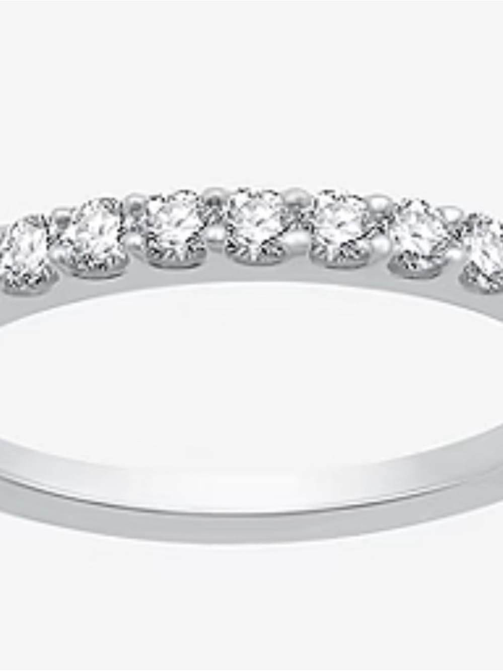 Classic Pavé Diamond Eternity Band - White